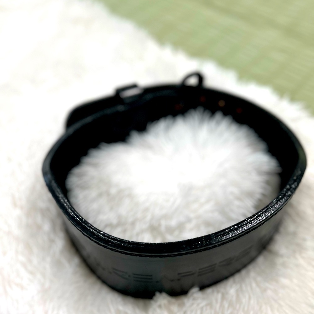 GYMREAPERS WEIGHTLIFTING BELT | 7MM LEATHER BACK SUPPORT, size small